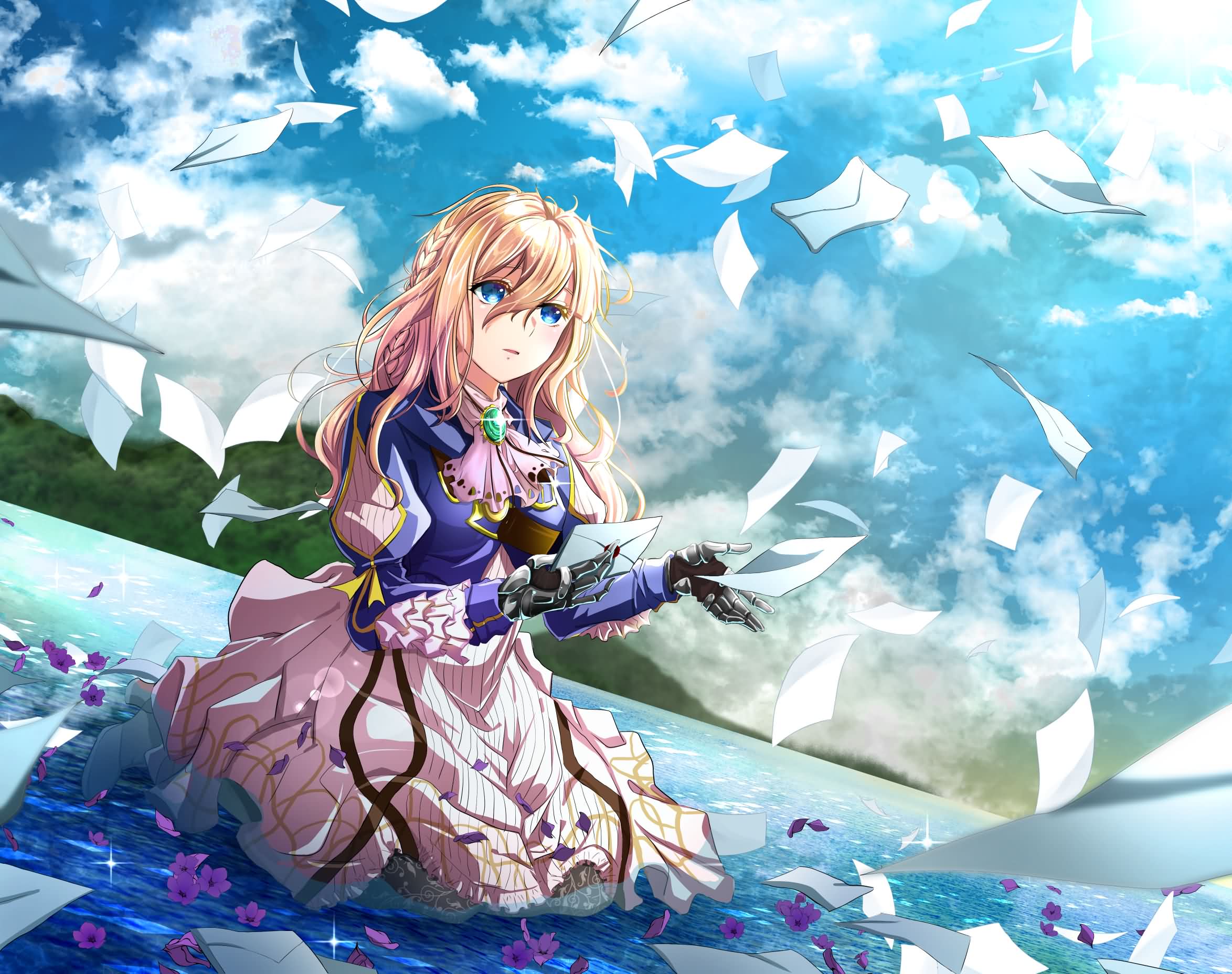 【P站精选】花之女神,紫罗兰永恒花园《薇尔莉特》高清墙纸特辑!