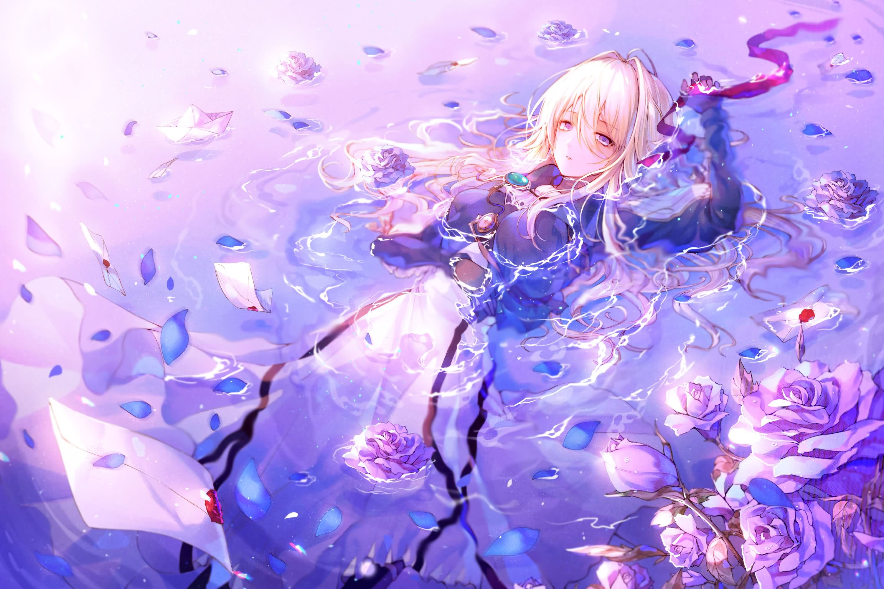 【P站精选】花之女神,紫罗兰永恒花园《薇尔莉特》高清墙纸特辑!