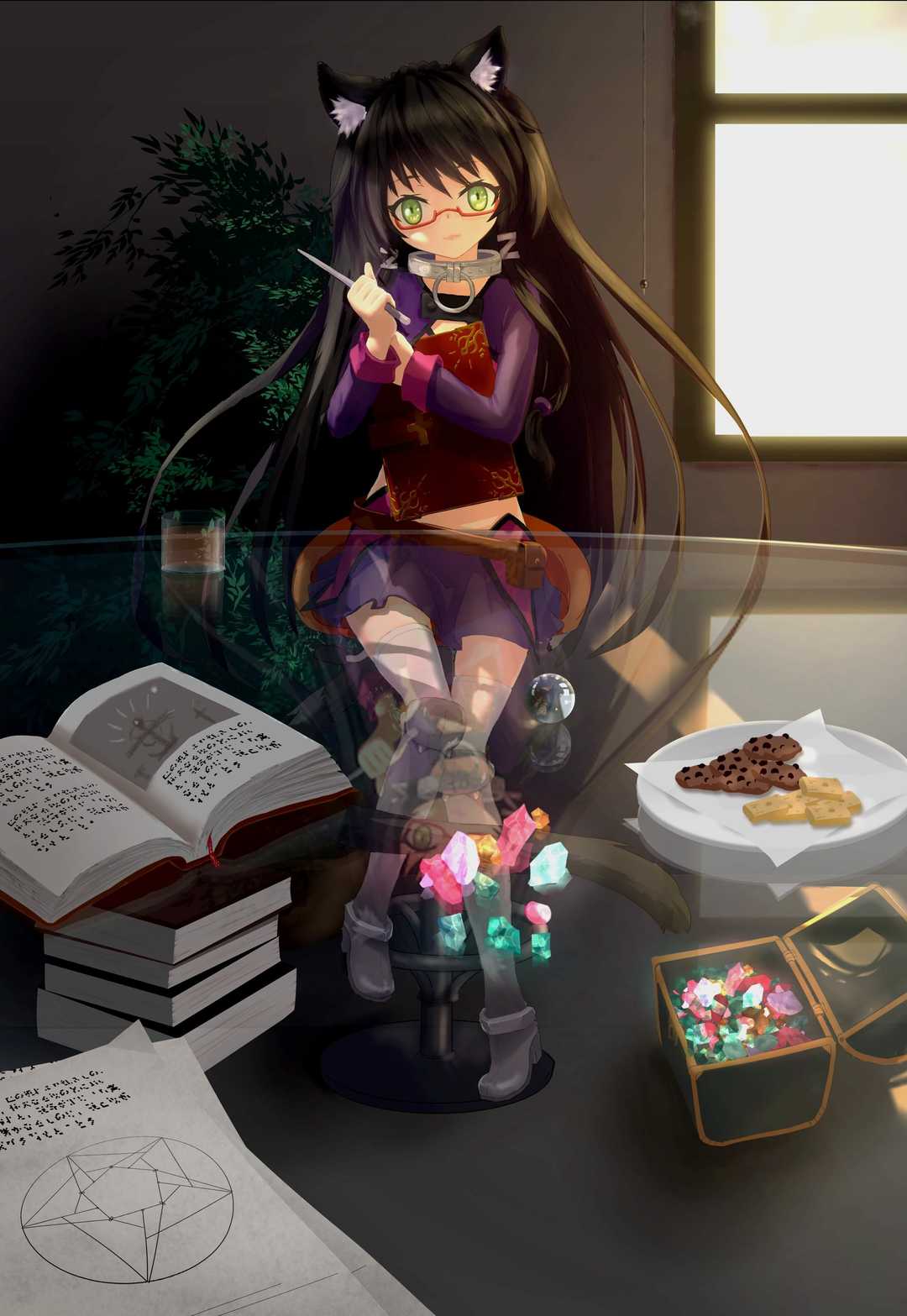 【P站精选】穿越后随手就是两个萌妹《异世界魔王与召唤少女的奴隶魔术》高清壁纸特辑!