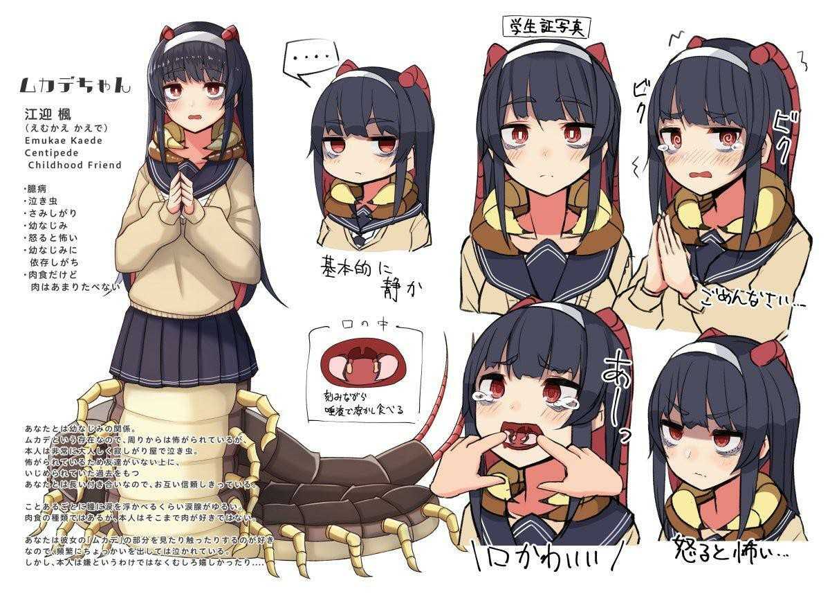 万物皆可娘化,《虫子美少女》将现实中可怕的昆虫们变可爱!