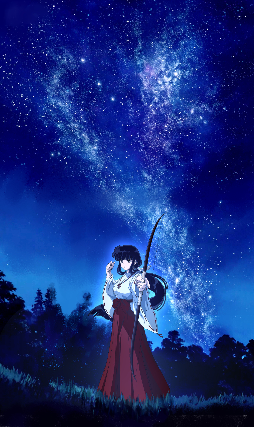 【P站美图】清冷温柔的童年女神!《犬夜叉》桔梗壁纸特辑