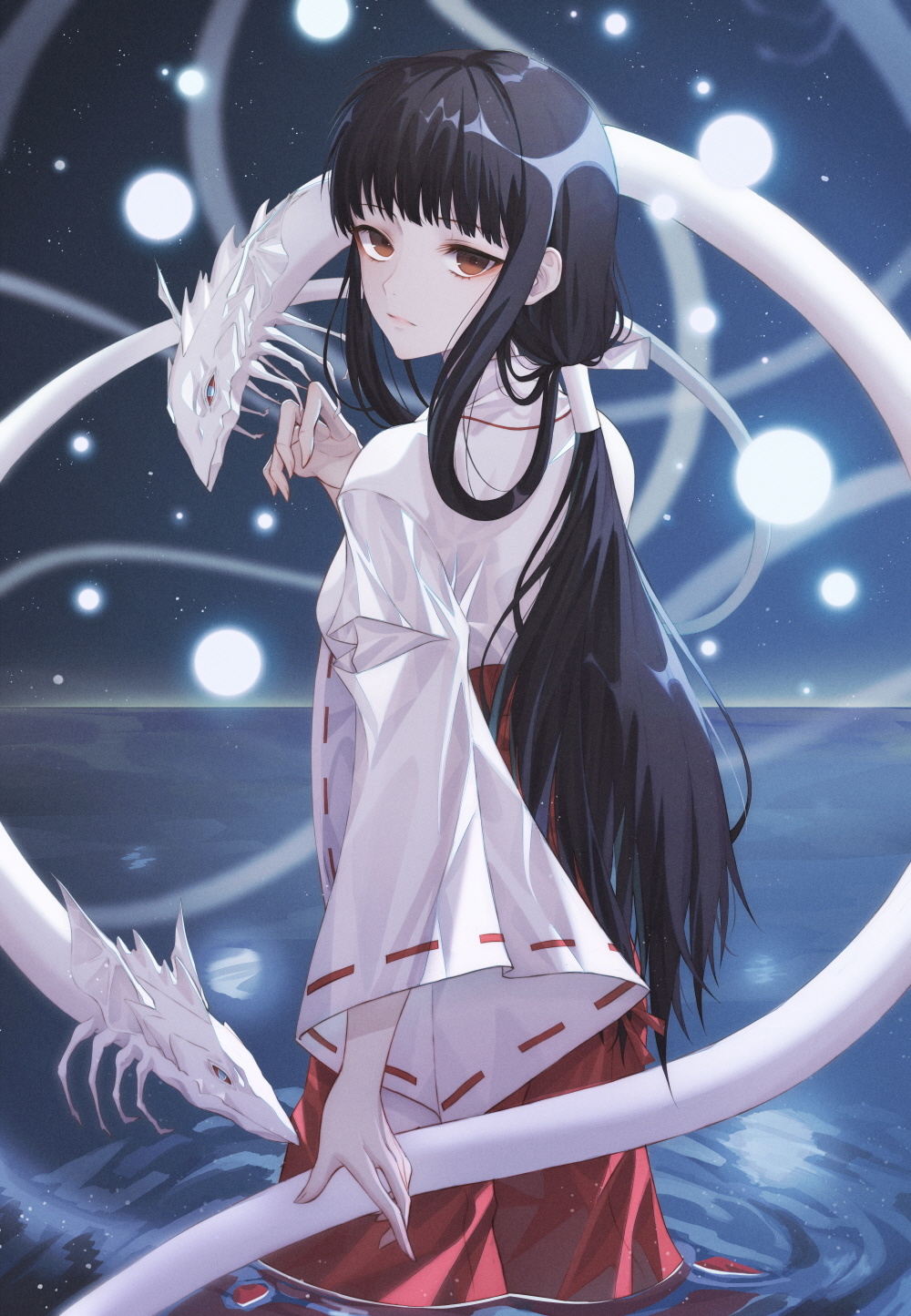 【P站美图】清冷温柔的童年女神!《犬夜叉》桔梗壁纸特辑