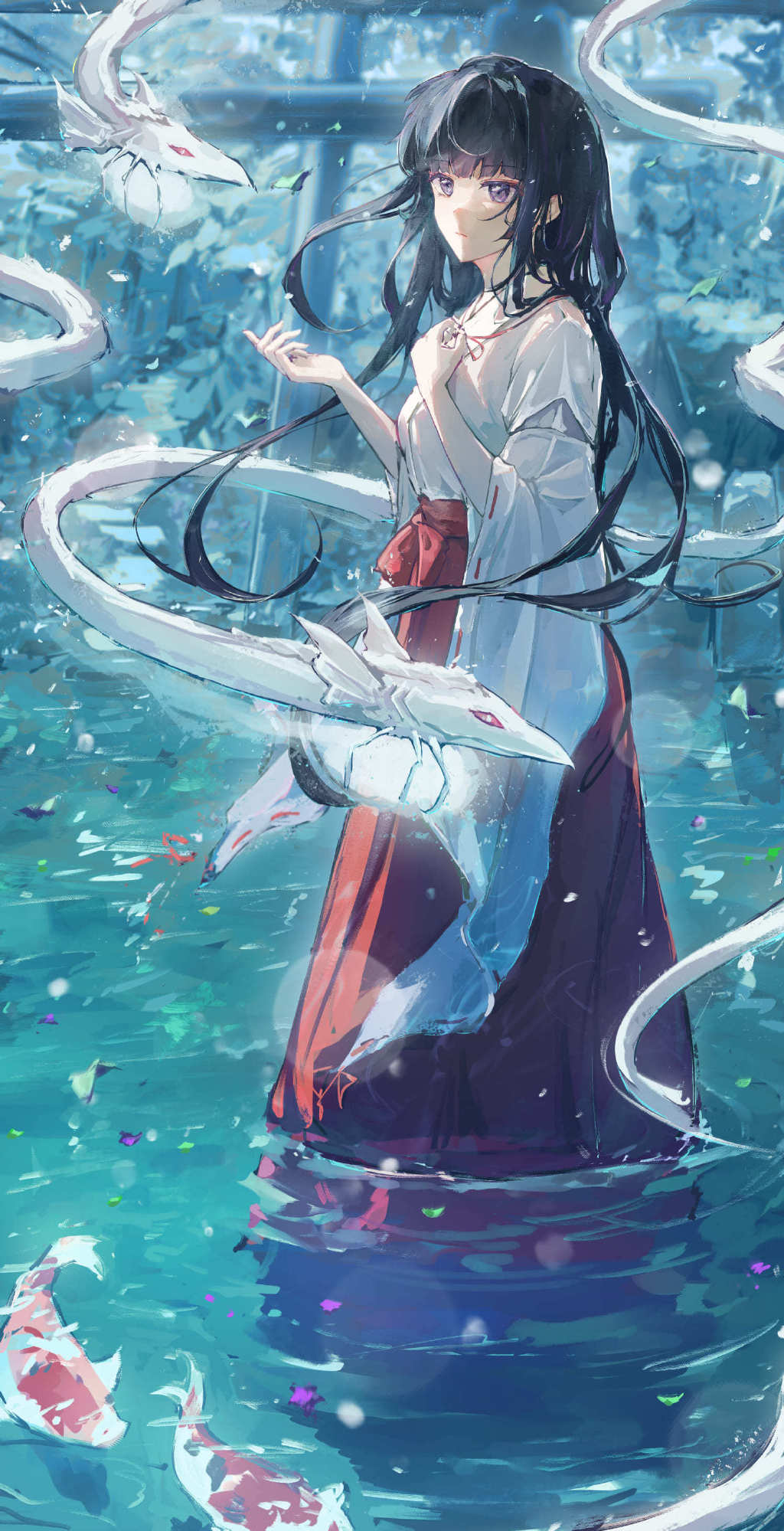 【P站美图】清冷温柔的童年女神!《犬夜叉》桔梗壁纸特辑
