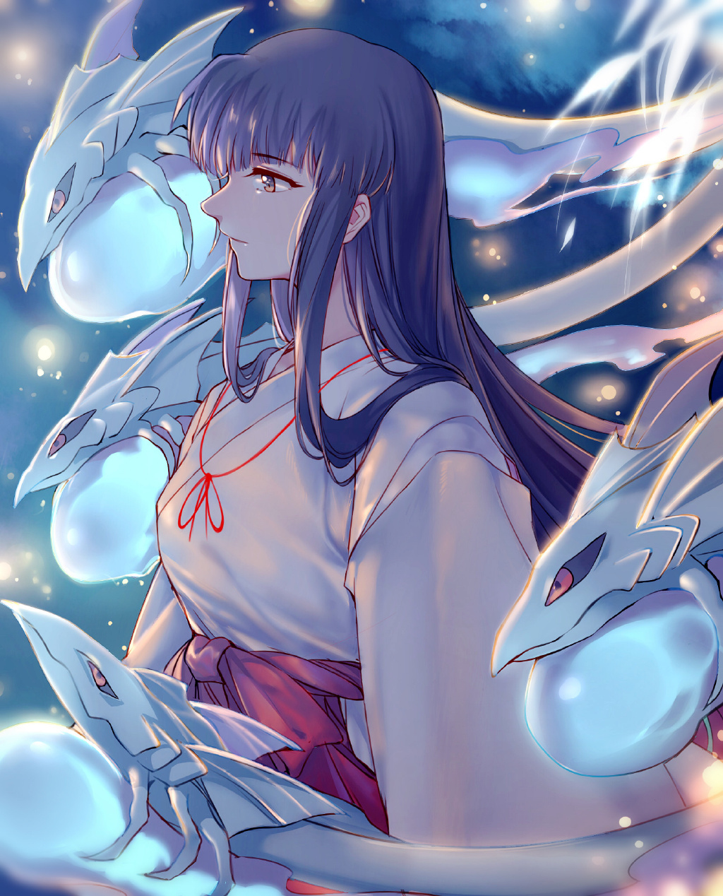 【P站美图】清冷温柔的童年女神!《犬夜叉》桔梗壁纸特辑