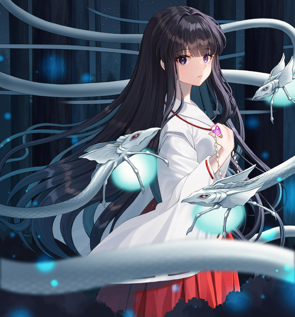 【P站美图】清冷温柔的童年女神!《犬夜叉》桔梗壁纸特辑