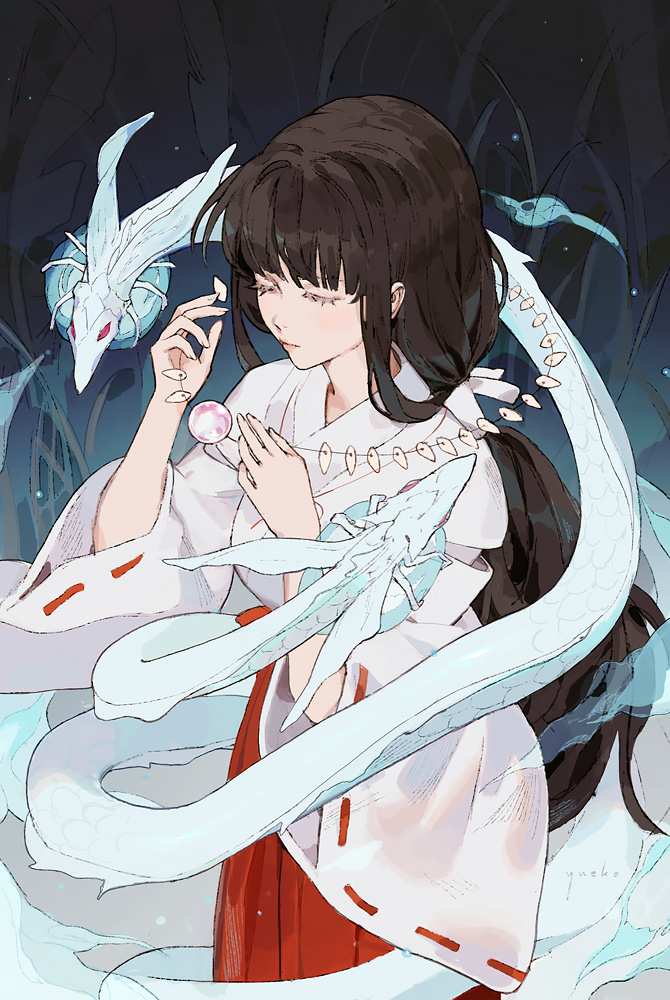 【P站美图】清冷温柔的童年女神!《犬夜叉》桔梗壁纸特辑