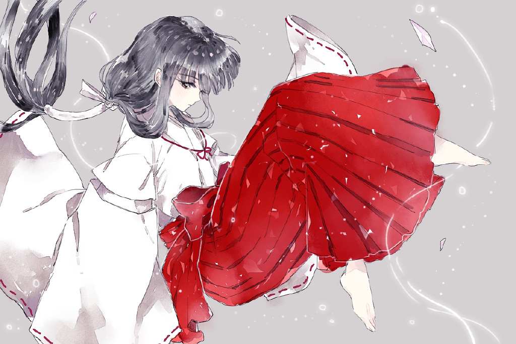 【P站美图】清冷温柔的童年女神!《犬夜叉》桔梗壁纸特辑