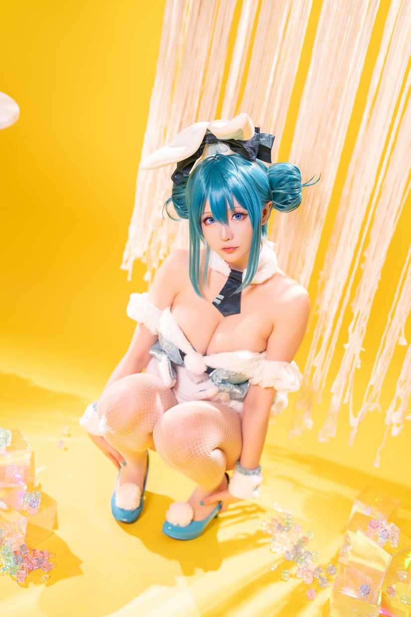 星之迟迟 初音未来 白兔女郎