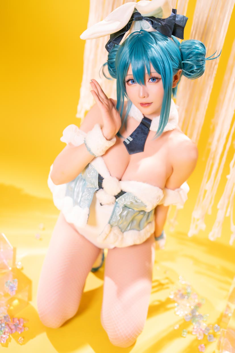 星之迟迟 初音未来 白兔女郎