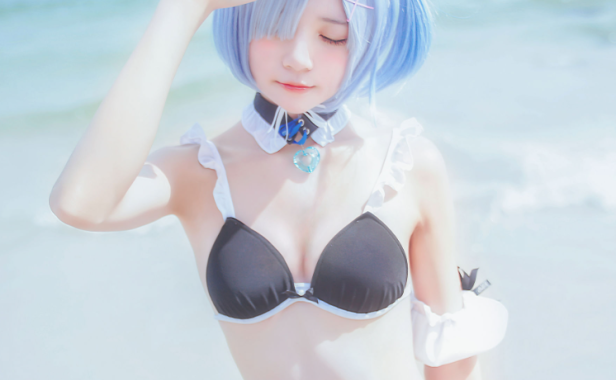 桜桃喵 蕾姆COS,精品摄影作品赏析
