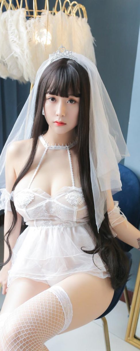 猫九酱 猫妹花嫁COS