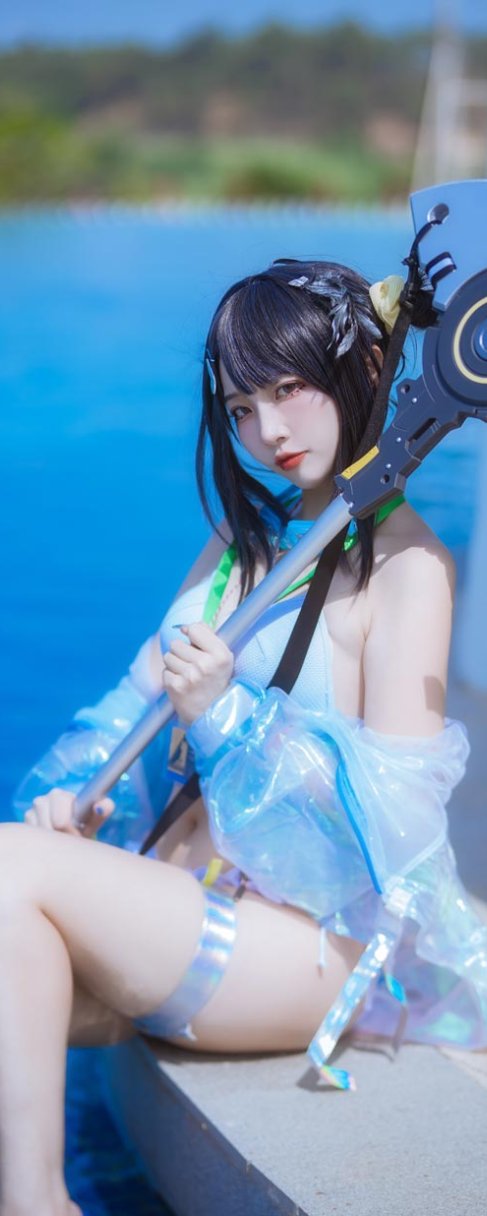 二佐Nisa 泰拉夏日纪事 方舟羽毛笔泳装
