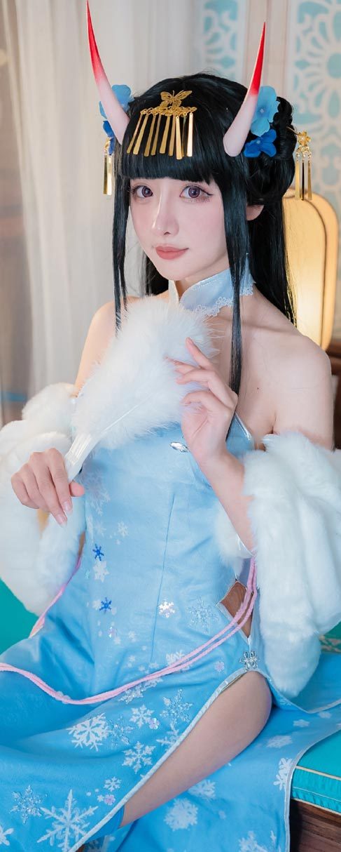 紫氯氯 能代貅旗袍