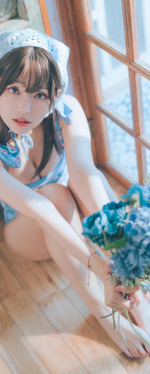 ElyEE子 復古水藍花 Vintage Aqua Blossom