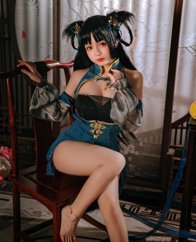 日奈娇 碧蓝航线 大潮旗袍COS