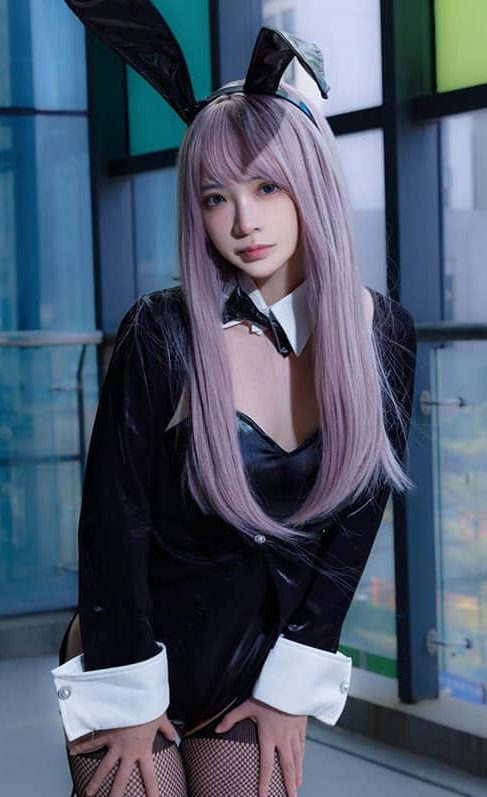 疯猫ss 紫发礼服兔COS