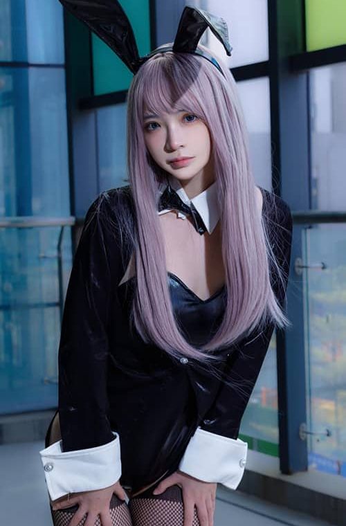 疯猫ss 紫发礼服兔COS
