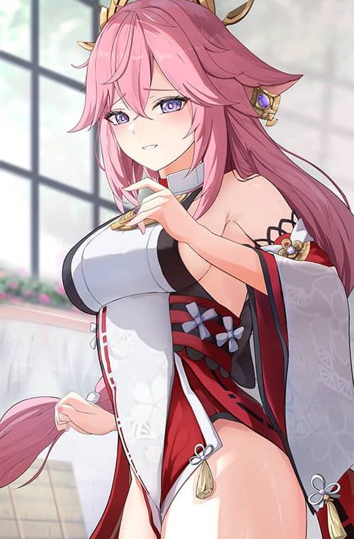 【P站画师】原神八重神子珐露珊 画师YENI的插画作品