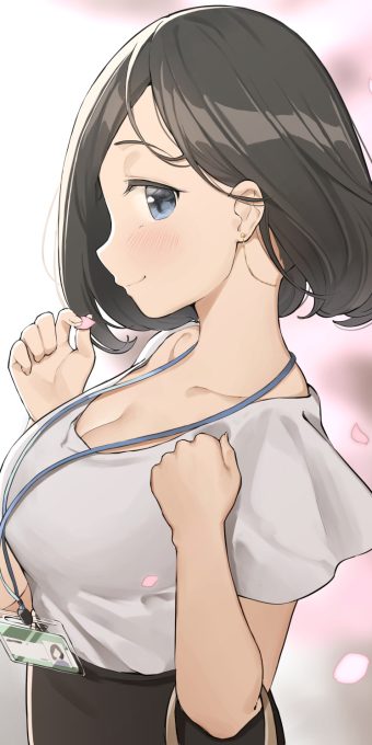 【P站画师】可爱的黑丝OL妹子！日本画师まほなの課的插画作品