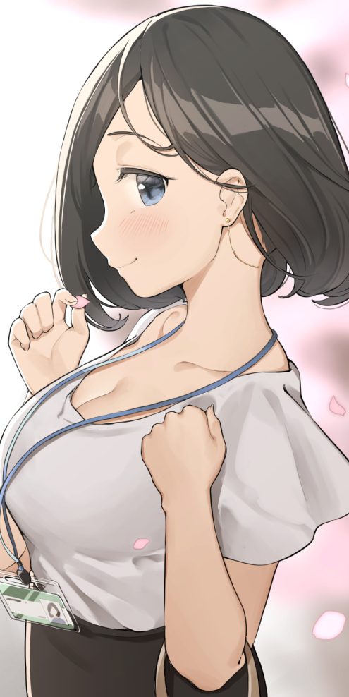 【P站画师】可爱的黑丝OL妹子！日本画师まほなの課的插画作品
